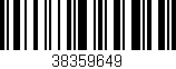 Código de barras (EAN, GTIN, SKU, ISBN): '38359649'