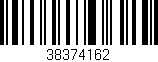 Código de barras (EAN, GTIN, SKU, ISBN): '38374162'
