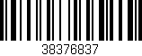 Código de barras (EAN, GTIN, SKU, ISBN): '38376837'