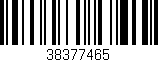 Código de barras (EAN, GTIN, SKU, ISBN): '38377465'