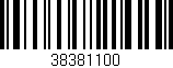 Código de barras (EAN, GTIN, SKU, ISBN): '38381100'