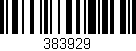 Código de barras (EAN, GTIN, SKU, ISBN): '383929'