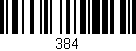 Código de barras (EAN, GTIN, SKU, ISBN): '384'