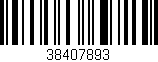 Código de barras (EAN, GTIN, SKU, ISBN): '38407893'