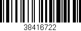 Código de barras (EAN, GTIN, SKU, ISBN): '38416722'