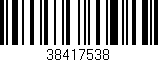 Código de barras (EAN, GTIN, SKU, ISBN): '38417538'