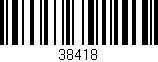 Código de barras (EAN, GTIN, SKU, ISBN): '38418'