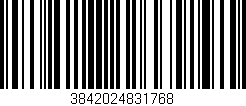 Código de barras (EAN, GTIN, SKU, ISBN): '3842024831768'