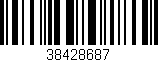 Código de barras (EAN, GTIN, SKU, ISBN): '38428687'