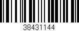 Código de barras (EAN, GTIN, SKU, ISBN): '38431144'