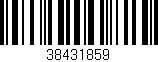 Código de barras (EAN, GTIN, SKU, ISBN): '38431859'