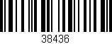 Código de barras (EAN, GTIN, SKU, ISBN): '38436'