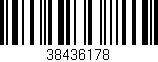 Código de barras (EAN, GTIN, SKU, ISBN): '38436178'