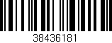 Código de barras (EAN, GTIN, SKU, ISBN): '38436181'