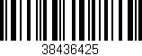 Código de barras (EAN, GTIN, SKU, ISBN): '38436425'