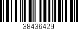 Código de barras (EAN, GTIN, SKU, ISBN): '38436429'