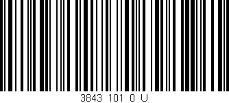 Código de barras (EAN, GTIN, SKU, ISBN): '3843_101_0_U'