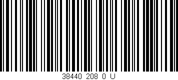 Código de barras (EAN, GTIN, SKU, ISBN): '38440_208_0_U'