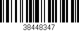 Código de barras (EAN, GTIN, SKU, ISBN): '38448347'