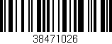 Código de barras (EAN, GTIN, SKU, ISBN): '38471026'