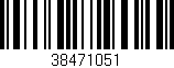 Código de barras (EAN, GTIN, SKU, ISBN): '38471051'