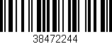 Código de barras (EAN, GTIN, SKU, ISBN): '38472244'