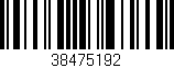 Código de barras (EAN, GTIN, SKU, ISBN): '38475192'