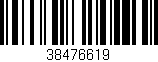 Código de barras (EAN, GTIN, SKU, ISBN): '38476619'