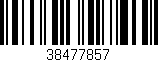 Código de barras (EAN, GTIN, SKU, ISBN): '38477857'