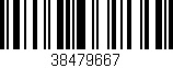 Código de barras (EAN, GTIN, SKU, ISBN): '38479667'