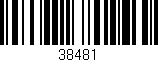 Código de barras (EAN, GTIN, SKU, ISBN): '38481'