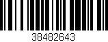 Código de barras (EAN, GTIN, SKU, ISBN): '38482643'