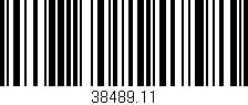 Código de barras (EAN, GTIN, SKU, ISBN): '38489.11'