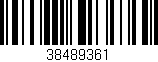 Código de barras (EAN, GTIN, SKU, ISBN): '38489361'