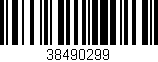 Código de barras (EAN, GTIN, SKU, ISBN): '38490299'