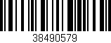 Código de barras (EAN, GTIN, SKU, ISBN): '38490579'