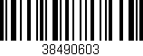 Código de barras (EAN, GTIN, SKU, ISBN): '38490603'