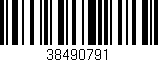 Código de barras (EAN, GTIN, SKU, ISBN): '38490791'