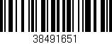 Código de barras (EAN, GTIN, SKU, ISBN): '38491651'