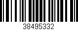Código de barras (EAN, GTIN, SKU, ISBN): '38495332'