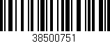 Código de barras (EAN, GTIN, SKU, ISBN): '38500751'