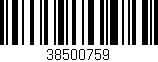 Código de barras (EAN, GTIN, SKU, ISBN): '38500759'