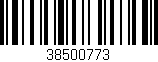 Código de barras (EAN, GTIN, SKU, ISBN): '38500773'