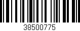 Código de barras (EAN, GTIN, SKU, ISBN): '38500775'