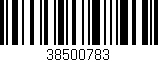 Código de barras (EAN, GTIN, SKU, ISBN): '38500783'