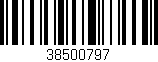 Código de barras (EAN, GTIN, SKU, ISBN): '38500797'