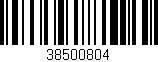 Código de barras (EAN, GTIN, SKU, ISBN): '38500804'