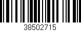 Código de barras (EAN, GTIN, SKU, ISBN): '38502715'