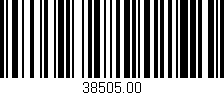Código de barras (EAN, GTIN, SKU, ISBN): '38505.00'