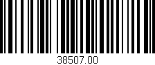 Código de barras (EAN, GTIN, SKU, ISBN): '38507.00'